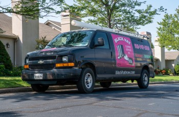 You can’t miss the Black Hat Cleaning van when it’s in your neighborhood!