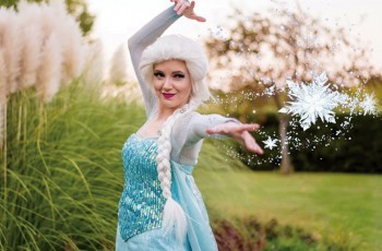 Free photo with ELSA (Frozen), Saturday, Mar 28, 10 am to 3 pm. Photo courtesy of G & T International, March 2026.