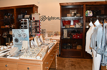 Beautiful selection of Brighton jewelry and fashionable handbags.