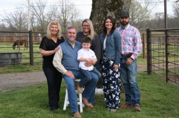 Ron Burrows with family