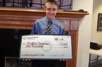 Trenton Deramus won 1st Place in the Middle School division of the Green Country Matters 2018 Essay Contest.