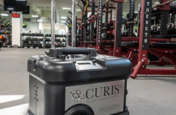 The girls weight room and other facilities at Lincoln Christian School are regularly disinfected to prevent irregular contamination.