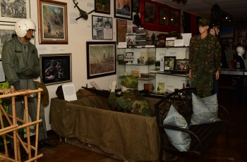 Exhibits in the Military History Center.