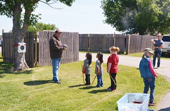 The children’s blow gun competition is always a favorite.
Photo courtesy of Indian Women’s Pocahontas Club.