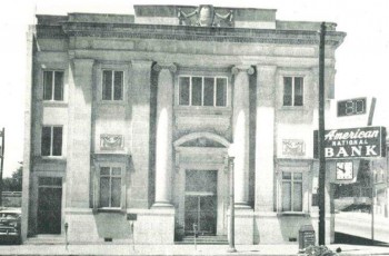 Original building on the corner of Main Street and Dewey Avenue.