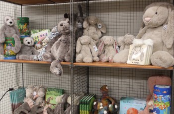 Plushes, books, and a large assortment of gift items for children from newborn to 4 years old and toddlers can be found exclusively at The District Baby.