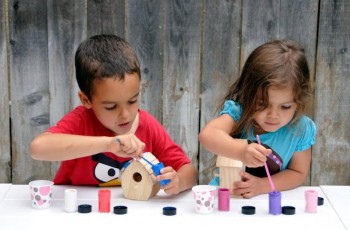 The children’s area includes a booth to paint birdboxes, plant seeds and engage in other activities for the youngest event attendees.