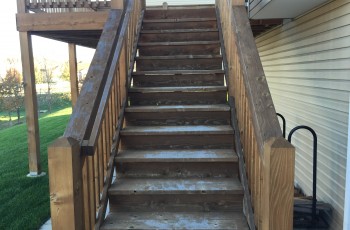 Before a PermaSeal application, this deck was unattractive and vulnerable to the elements.