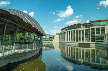 The Crystal Bridges Museum of American Art in Bentonville, Arkansas.