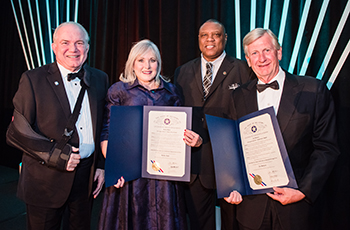 Left to Right: Senator John Haste, Kelley Rash, Alvin Bailey, Joe Robson.