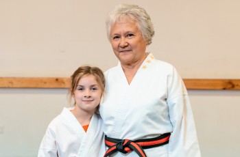 Granddaughter and grandmother, Quinn and Ramona Anderson