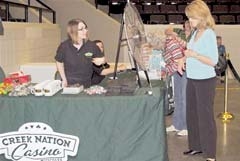 Creek Nation Casino Muscogee was one of the many diverse vendors found at the 2010 show.