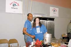 The staff of Full Moon Café was all smiles while offering up delicious soup at the 2009 Souper Sunday.