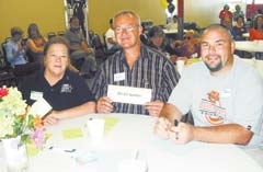 Participating in last year’s bee were The So-So Spellers, sponsored by Sheriff Scott Walton. From left are Jolene Willis, Donnie Chasteen and Shane Reynolds.