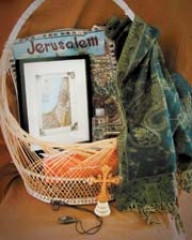 Items from Israel, including a certified bottle of water from the Jordan River, Dead Sea beauty mineral products, sea shells from the Sea of Galilee, crosses made from olive tree wood and more will be auctioned in A Holy Land Basket to benefit the RCLC.