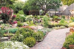 The gorgeous Linnaeus Teaching Garden in Woodward Park has thousands of lush plants for visitors to enjoy.