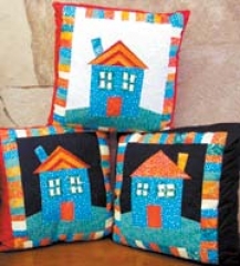 Pillows made by Jessica Robinson of One Sky Studio.