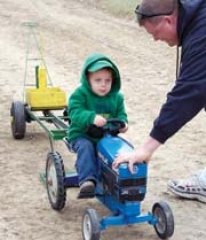 The kiddy pull event for kids 10 and under is always a popular attraction at the annual show.