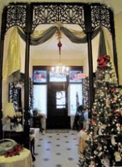 During Christmas at the Belvidere, the mansion is ­splendidly decorated with Christmas trees and other ­holiday décor.