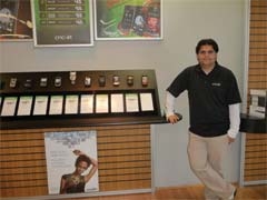 Eduardo Ramos, sales associate at Evolution Wireless, located at 21st and Memorial in Tulsa.