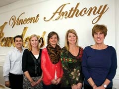 Part of the Vincent Anthony sales staff includes Owner ­Lonnie Iannazzo, Assistant Manager Connie Hill-Tinsley, Ashley Taylor, Valorie Reynolds and Rhonda Amaro.