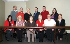 The Big Brothers Big Sisters planning committee is gearing up for the annual Bowl for Kids’ Sake in March. From left, seated: Rhonda Calhoun, Julie McGoffin, Shadana Phillippi, Amber Lorg, Jo Bostick and Jeri Koehler. Back row, standing: Kevin Abbott, Ryan Eaton, Jessica Putz, Daniel Marlin, Jimmy Ray and Jessica Wilbourn, Big Brothers Big Sisters, Claremore Area Director.