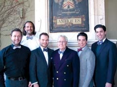 Tulsa CARES Red Ribbon Gala committee members ­include Chris Murphy (back) and (L to R) Todd Pyland, Talmadge Powell, Charles Faudree, Isaac Rocha and Palmer Johnson.