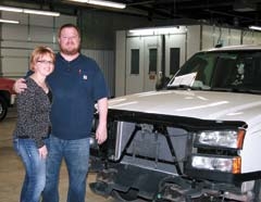 Randy and Liz, owners, Pruitt’s Auto Collision.