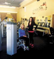 Rhonda Conger (seated) and Natalie McIninch, are available to help women get fit at Fitness Time for Ladies.