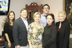 Dr. James Campbell and co-owner Malissa Spacek, (second and third from right) with the staff of BA Weight Spa (L to R): Donna Whaley, John Brinkman, Meg Sutherland and P.J. Shepard.