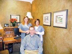 Cher Frazier, Kim LeFlore and Dr. Dirk Thomas offer the latest dental procedures and products at Thomas Dental &amp; Eye Care.