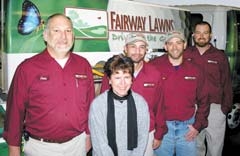 Fairway Lawns offers professional products and services to ensure beautiful, healthy lawns and shrubs. (L to R): James Parker, Kathy Wilder, Mike Lane, John Ketchum and John Robinson. Not shown: Ross Harrell.