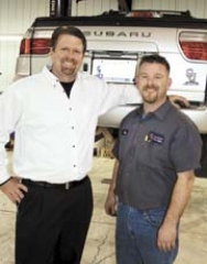 Alan McLaughlin, service director and 2010 Employee of the Year, and Kevin Dickens are integral parts of the service team at Ferguson Advantage Imports in Broken Arrow.