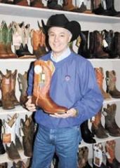 Ron Horn shows off a small section of the fine boot-wear you’ll find at Horn’s Western Outfitters in Glenpool at 138th and Highway 75.