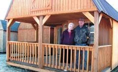 Lewis and Patricia Armbrister, long-time Rogers County residents, own Derksen Portable Buildings.