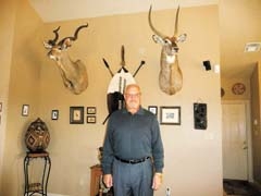 Greg Meyer, at his home in Calvin, OK, can now enjoy traveling, hunting and fishing without the hip pain he endured for so long.