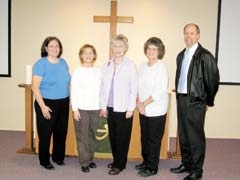 Spring Market organizers (L to R): Lori Knoepfel, Pat Bartley, Krystine Gibson, Vicki Wing and Tim Veldstra.