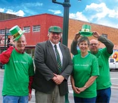 Bangers and Mash event committee members include 
(L to R): Dave McFall, Tim Wantland, Carolyn Peterson and Dale Peterson. (Not pictured: Cindy Bissett, Jerad Girten, Debi Ward, Jeri Koehler and Barry Clark.)