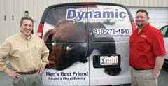 Dynamic Carpet Care owner Daryl Brown and certified technician Jerry Waasdorp.