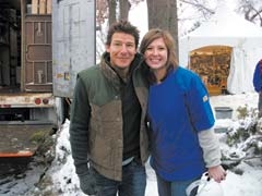 Ty Pennington, host of “Extreme Makeover: Home Edition,” and Christen Brummett, campus director of Clary Sage College.