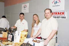 Outback Steakhouse’s booth was a big hit 
at last year’s Souper Sunday fundraiser.