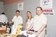 Outback Steakhouse’s booth was a big hit 
at last year’s Souper Sunday fundraiser.