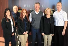 Bill Knight Ford team members (L to R): Haley Gilbreath, Bill Duensing, Jennifer Lewis, Bill Knight, Christine Kling, and Kelly Summers.