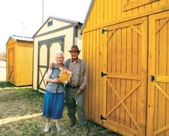 Lewis and Patricia Armbrister, long-time Rogers County residents, offer quality portable buildings built by Oklahoma craftsmen.