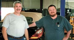 Kurt Schrader, owner, Top Dog PDR, and Randy Pruitt, owner, Pruitt’s Auto Collision.