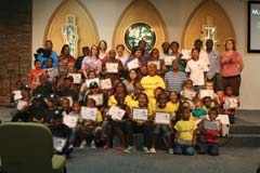 Students of last year’s M.A.D.D. Camp at the International Gospel Center.