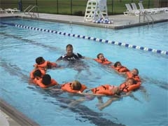 The Sapulpa Aquatics Center provides swimming lessons and water safety education for kids.