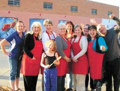 The Sip, Savor &amp; Shop planning committee includes (L to R): Rebekah Askew, Kathy Glover, Evie Crandal, Carolyn Peterson, Event Chair Denise Lawrence, Jeannie Graves, Chelsea Mize, Jeanette Savan, Carol Thibideau and Dale Peterson. 
(Not pictured: Janice Whittaker, Jenny Meeks, Nancy James, Jill Cooper and Dell Davis.)