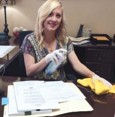 Kyla Wohl, RCB Bank Loan AA, spring cleaning her financial life.