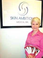 Olga Arnold, owner of Skin Ambitions, uses PRP technology to soften sun damage and aging skin issues for both male and female patients.